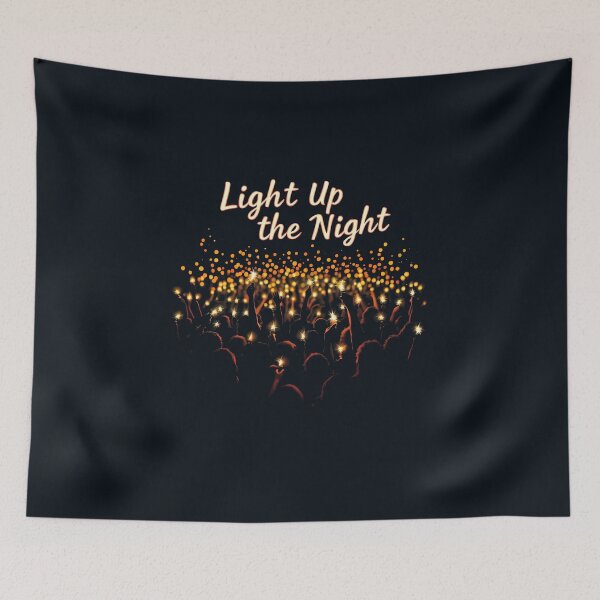 Item preview, Light Up the Night: Concert Crowd Holding Lighters Silhouette designed and sold by Jollys-ArtShop.