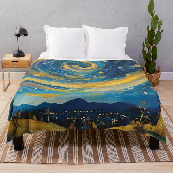 Item preview, A Starry Night in the style of Vincent van Gogh 2 designed and sold by AlinaSCorner.