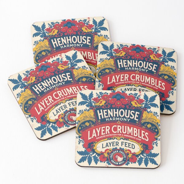 Item preview, HENHOUSE HARMONY FEED SACK VINTAGE DESIGN designed and sold by Marcee Duggar.