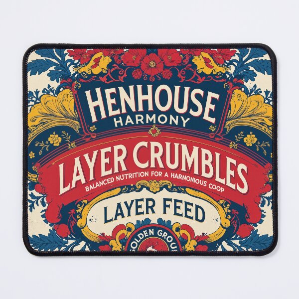 Item preview, HENHOUSE HARMONY FEED SACK VINTAGE DESIGN designed and sold by Marcee Duggar.