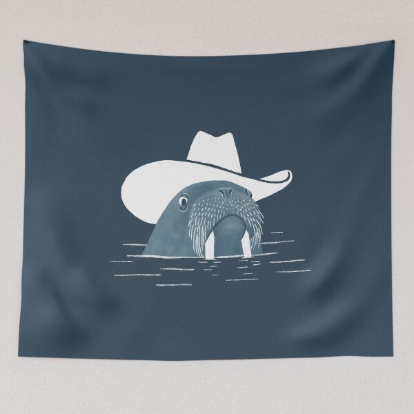 Item preview, Randy the Cowboy Walrus designed and sold by AnyoneCanYeehaw.
