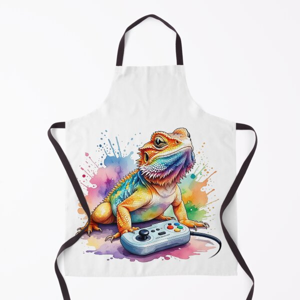 Item preview, Dragon Retro Game Paint - Bearded Dragon designed and sold by aylastyle.
