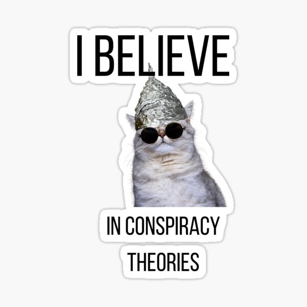 Item preview, I Believe - In Conspiracy Theories - Cute Cat design  designed and sold by EL.Webspinner.