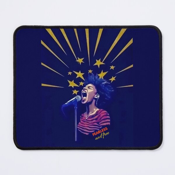 Item preview, Fearless and Free - Bold Artistic Singer Illustration designed and sold by Roarberry.