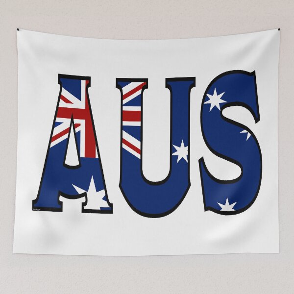 Item preview, Abbreviated Australia Flag Font designed and sold by Havocgirl.