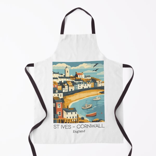 Item preview, A Vintage Travel Illustration of St Ives - Cornwall - England designed and sold by GoodOldVintage.