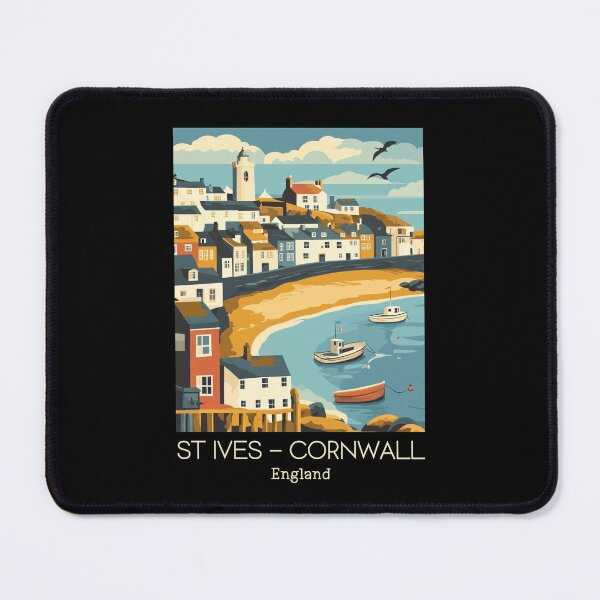 Item preview, A Vintage Travel Illustration of St Ives - Cornwall - England designed and sold by GoodOldVintage.