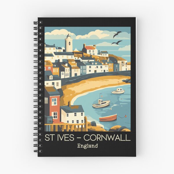 Item preview, A Vintage Travel Illustration of St Ives - Cornwall - England designed and sold by GoodOldVintage.