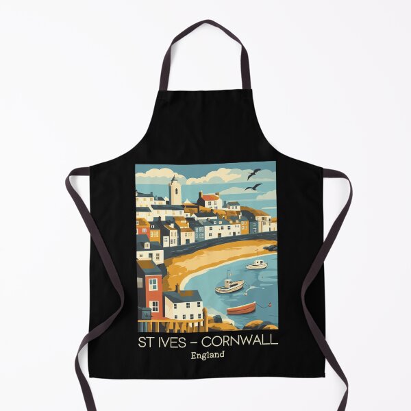 Item preview, A Vintage Travel Illustration of St Ives - Cornwall - England designed and sold by GoodOldVintage.