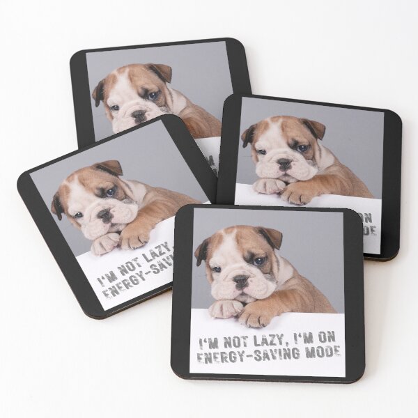 Item preview, Cute Lazy Bulldog Puppy Funny Colorful Design designed and sold by EarthArtDesigns.
