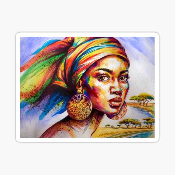 Aperçu de l'œuvre L'esprit d'une reine africaine créée et vendue par ArtistrySky.