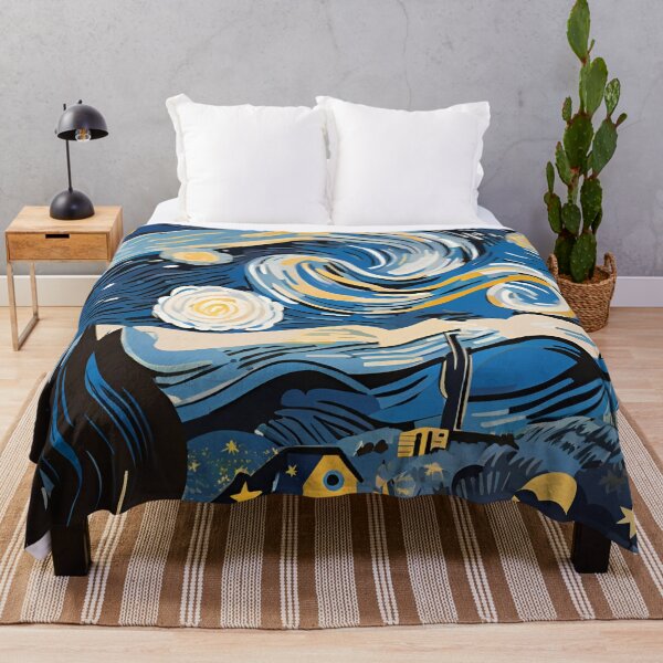 Item preview, A Starry Night in the style of Vincent van Gogh 9 designed and sold by AlinaSCorner.