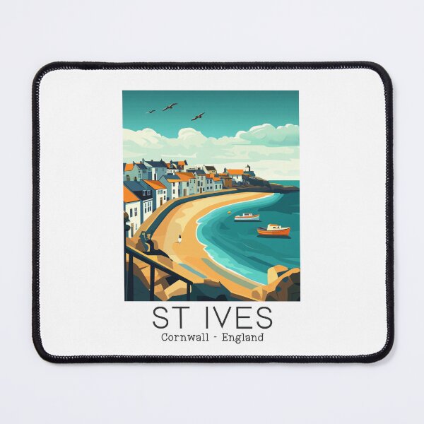 Item preview, A Vintage Travel Illustration of St Ives - Cornwall - England designed and sold by GoodOldVintage.