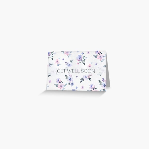 Item preview, Get Well Soon - Watercolour Petals in Pastel designed and sold by Simply Celebrated Milestones.