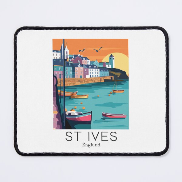 Item preview, A Vintage Travel Illustration of St Ives - Cornwall - England designed and sold by GoodOldVintage.