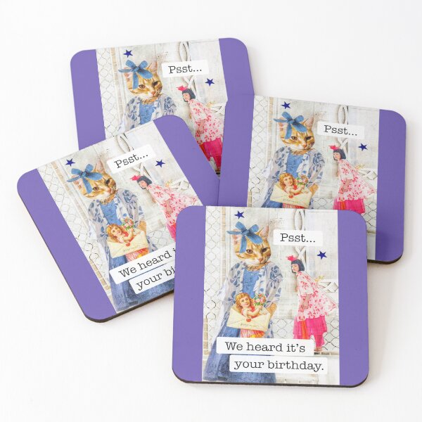 Item preview, Orange Tabby Cat and Ladies - 'Birthday Gossip' designed and sold by Nikki Fortuin Arts & Crafts.