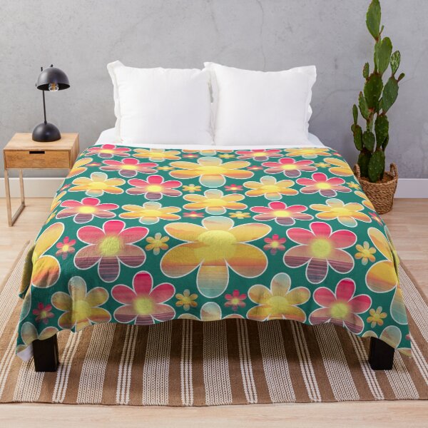 Aperçu de l'œuvre Sunset inside flowers pattern créée et vendue par Topmel.