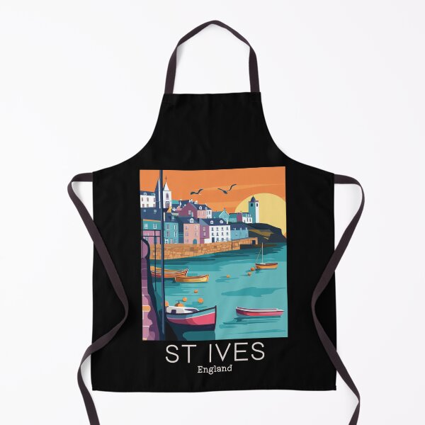 Item preview, A Vintage Travel Illustration of St Ives - Cornwall - England designed and sold by GoodOldVintage.