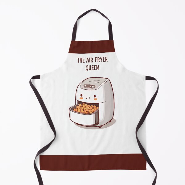 Item preview, The Air Fryer Queen Apron designed and sold by my-sanity.