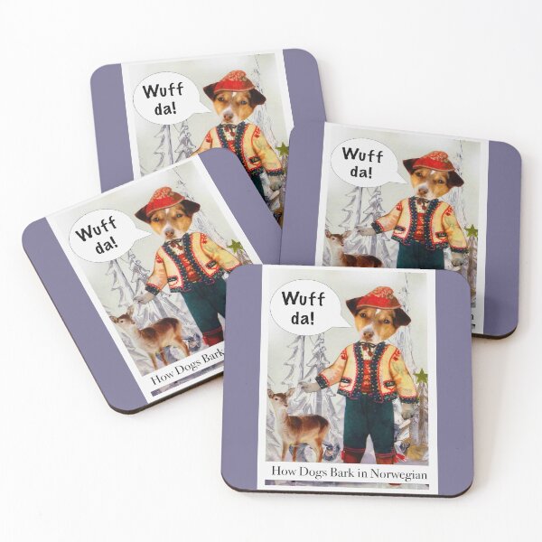 Item preview, Scandinavian Dog and Deer - 'Wuff da!' designed and sold by Nikki Fortuin Arts & Crafts.