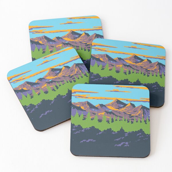 Item preview, Maple Pass Trail in North Cascades National Park Washington State WPA Art designed and sold by patrimonio.