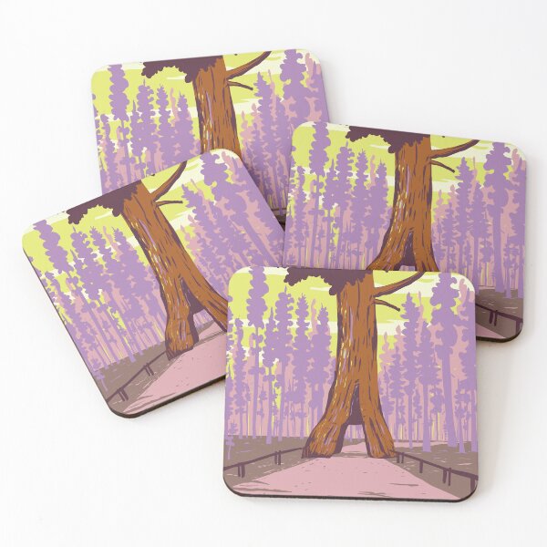 Item preview, Mariposa Grove of Giant Sequoias Yosemite National Park California WPA Poster Art designed and sold by patrimonio.