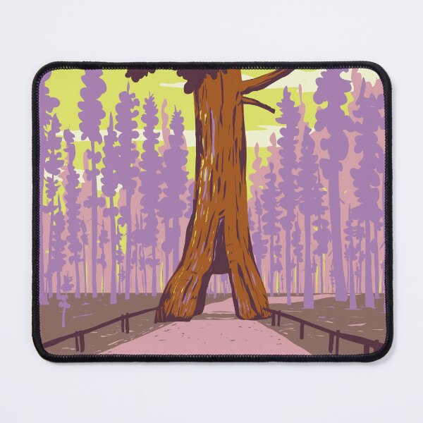 Item preview, Mariposa Grove of Giant Sequoias Yosemite National Park California WPA Poster Art designed and sold by patrimonio.