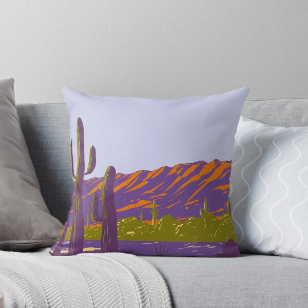 Item preview, Saguaro in South Mountain Park Phoenix Arizona WPA Poster Art designed and sold by patrimonio.