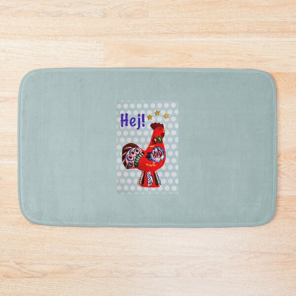 Item preview, Swedish Dala Rooster - ‘Hej!’ designed and sold by Nikki Fortuin Arts & Crafts.