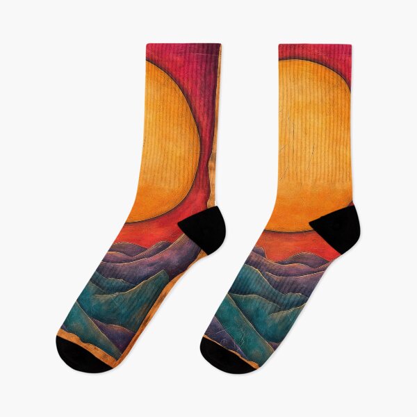 Item preview, Mountain Dreams - Abstract Sunset Landscape designed and sold by TheSillySartor.