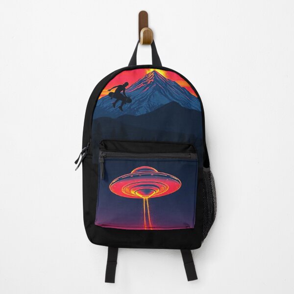 Item preview, Skateboard Rebels - silhouette against a Glorious Sunset with a UAP/UFO Encounter. #2 designed and sold by ArtDesign-ZA.