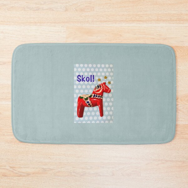 Item preview, Swedish Dala Horse - ‘Skol!’ designed and sold by Nikki Fortuin Arts & Crafts.