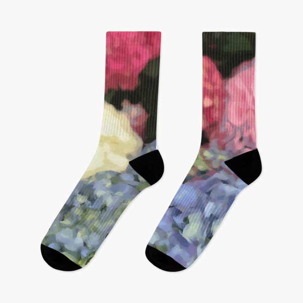 Item preview, Blue and Pink Hydrangea Digital Flower Painting designed and sold by amgraphics.