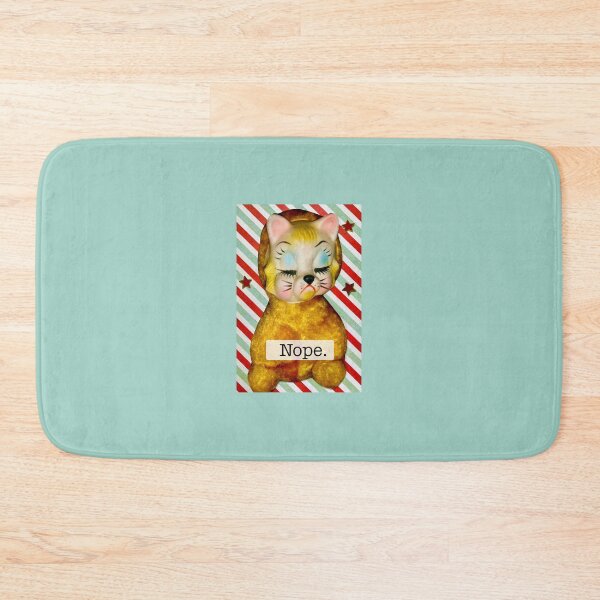Item preview, Vintage Rushton Cat Plushie - 'Nope' designed and sold by Nikki Fortuin Arts & Crafts.