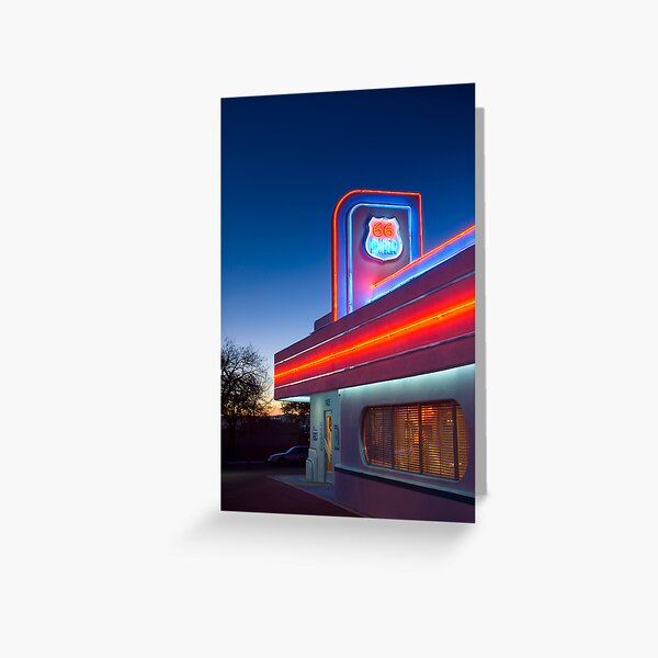 USA. New Mexico. Albuquerque. Route 66 Diner. Greeting Card