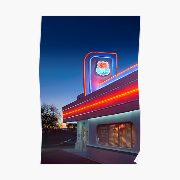 USA. New Mexico. Albuquerque. Route 66 Diner. Poster