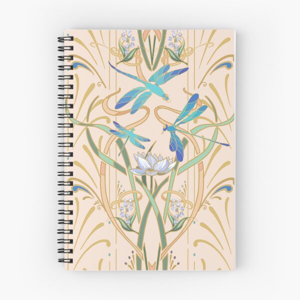 Artikelvorschau, Jugendstil-Libellenmuster | Erröten entworfen und verkauft von L Diane Johnson.