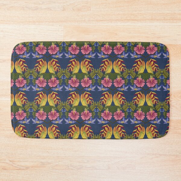 Item preview, Tropical Paradise Symmetry – Exotic Birds and Blooming Hibiscus Design illustrator Jemma Jamie Skidmore  designed and sold by Jemma Jamie Skidmore.