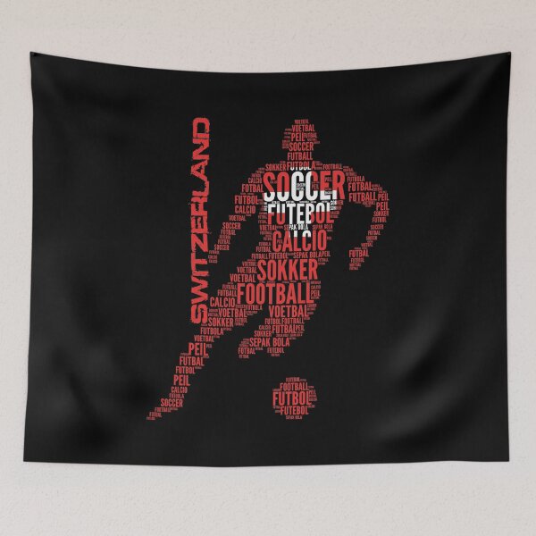 Item preview, Switzerland Soccer Typography designed and sold by goodspy.