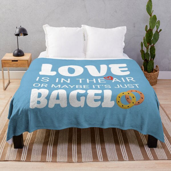 Item preview, Love Is In The Air Or Maybe It's Just Bagel True Love Valentine's Day designed and sold by NosandEdgy.