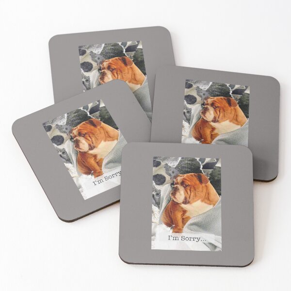 Item preview, English Bulldog - 'I'm Sorry' designed and sold by Nikki Fortuin Arts & Crafts.