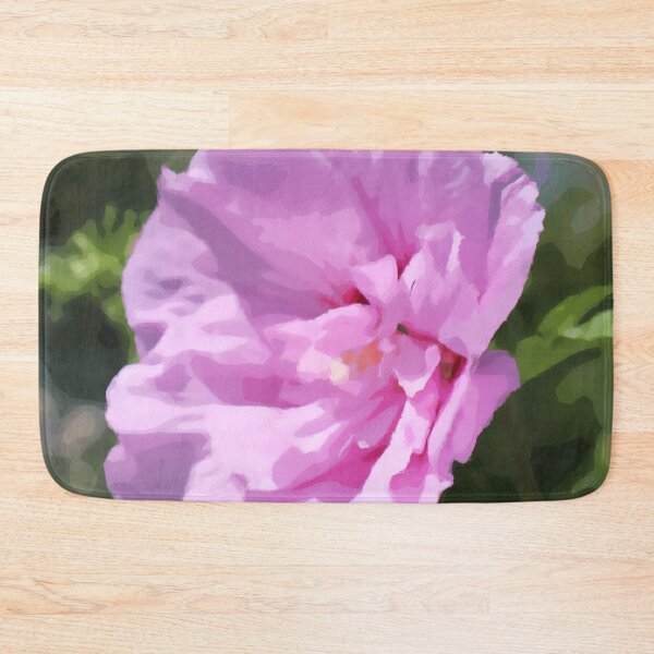 Item preview, Pink Double Hibiscus Digital Flower Painting designed and sold by amgraphics.