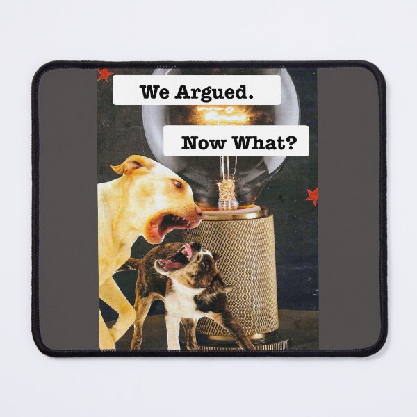 Item preview, Two Angry Dogs - 'We Argued. Now What?' designed and sold by Nikki Fortuin Arts & Crafts.