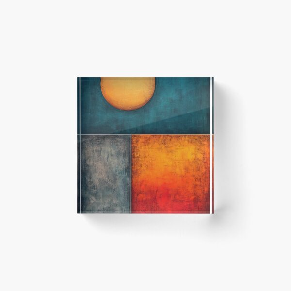 Item preview, Lunar Balance - Modern Abstract Moon Art designed and sold by TheSillySartor.