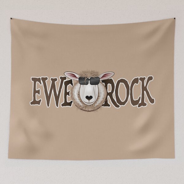 Aperçu de l'œuvre Ewe Rock! - Moutons sympas créée et vendue par houseofwray.
