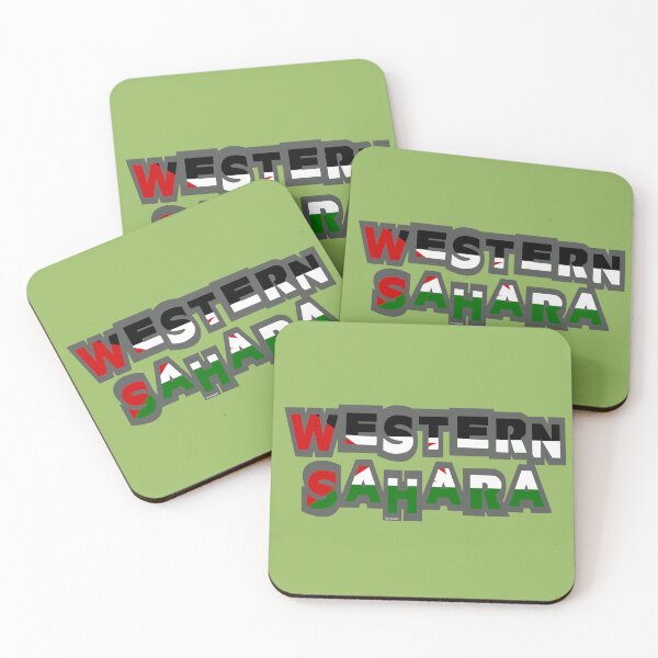 Item preview, Western Sahara Font with Flag designed and sold by Havocgirl.