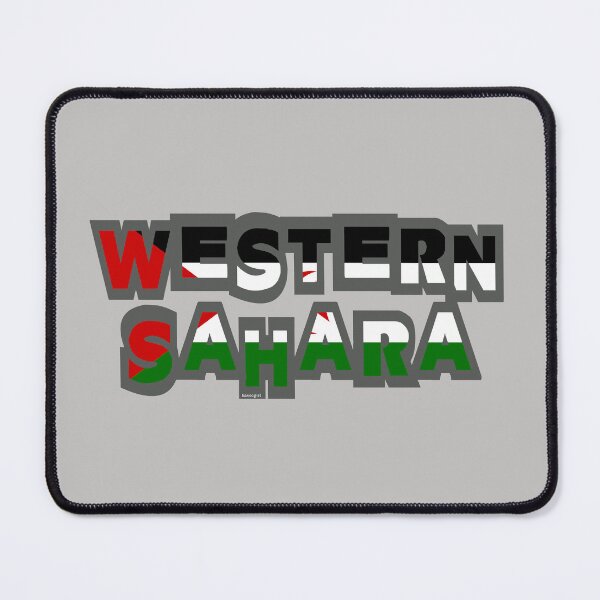 Item preview, Western Sahara Font with Flag designed and sold by Havocgirl.