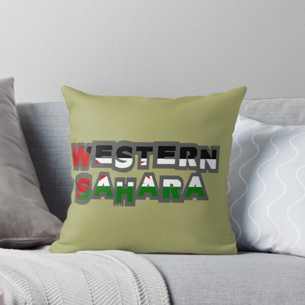 Item preview, Western Sahara Font with Flag designed and sold by Havocgirl.