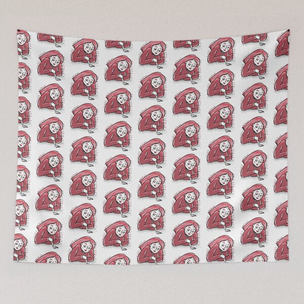 Item preview, Woman painting in red designed and sold by jasmineberry.