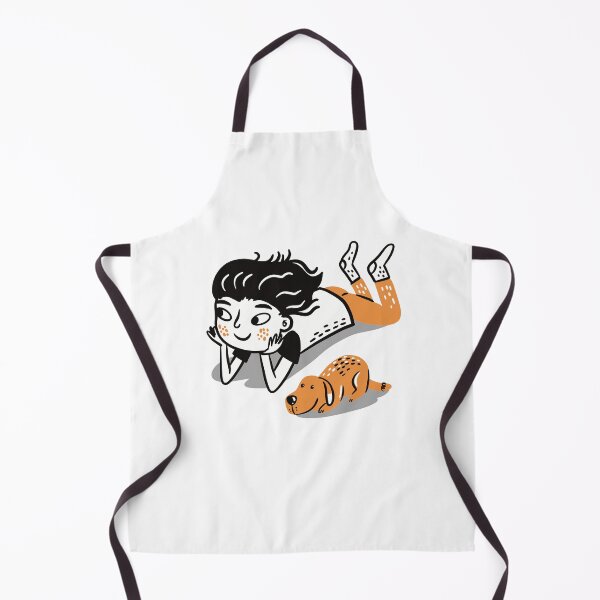 Item preview, Girl on the floor with the dog designed and sold by jasmineberry.